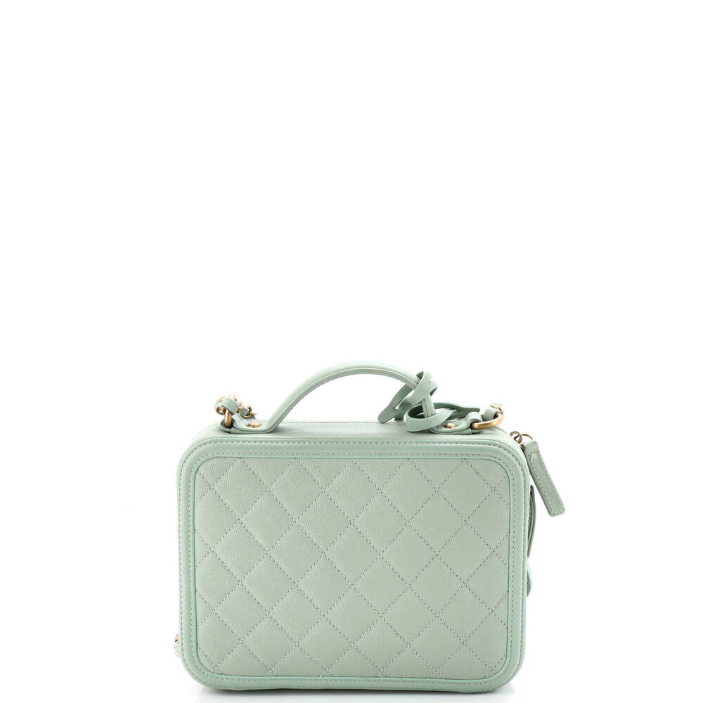 Chanel Medium Filigree Vanity Case Quilted Caviar - Picture 3 of 6